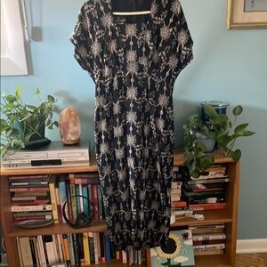 Vintage Carole Little embroidered dress
